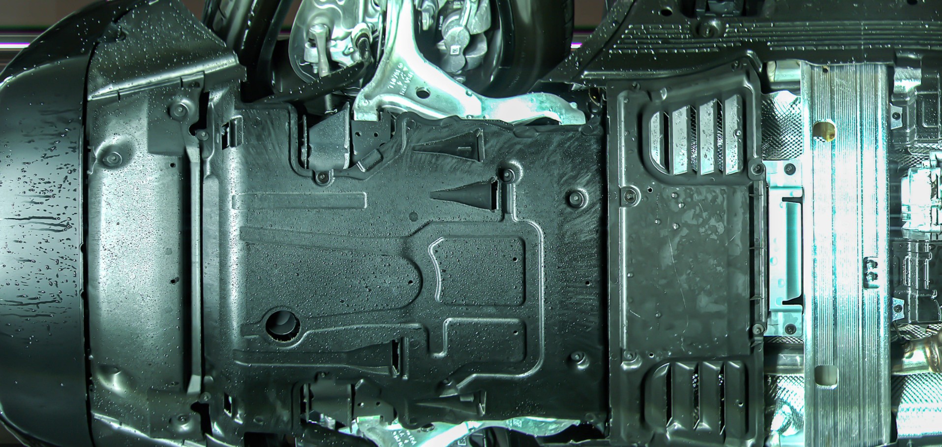 Full-width underbody image used to review capture coverage and continuity.