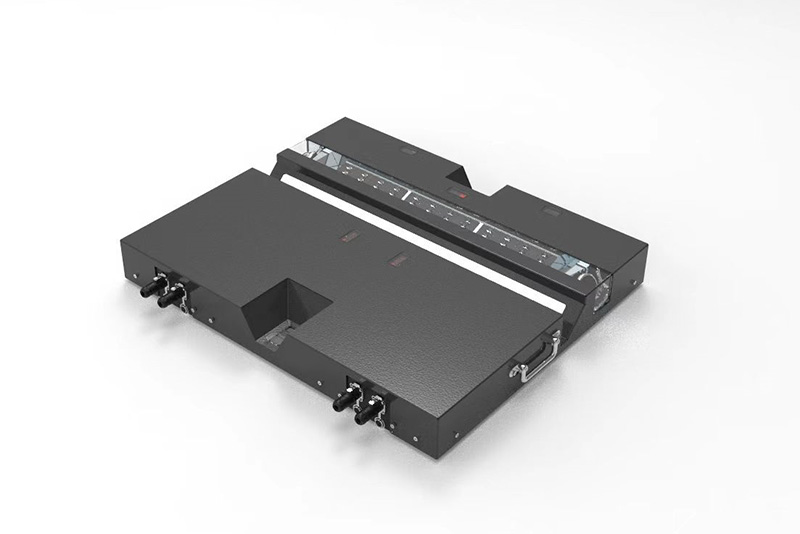 The TOTA PRO underbody scanner, a low drive-over unit with an optical strip across its center